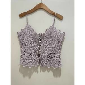 NEW SEA iyla soutache camisole in lilac